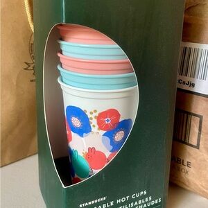 Starbucks Floral Reusable Cup Set
